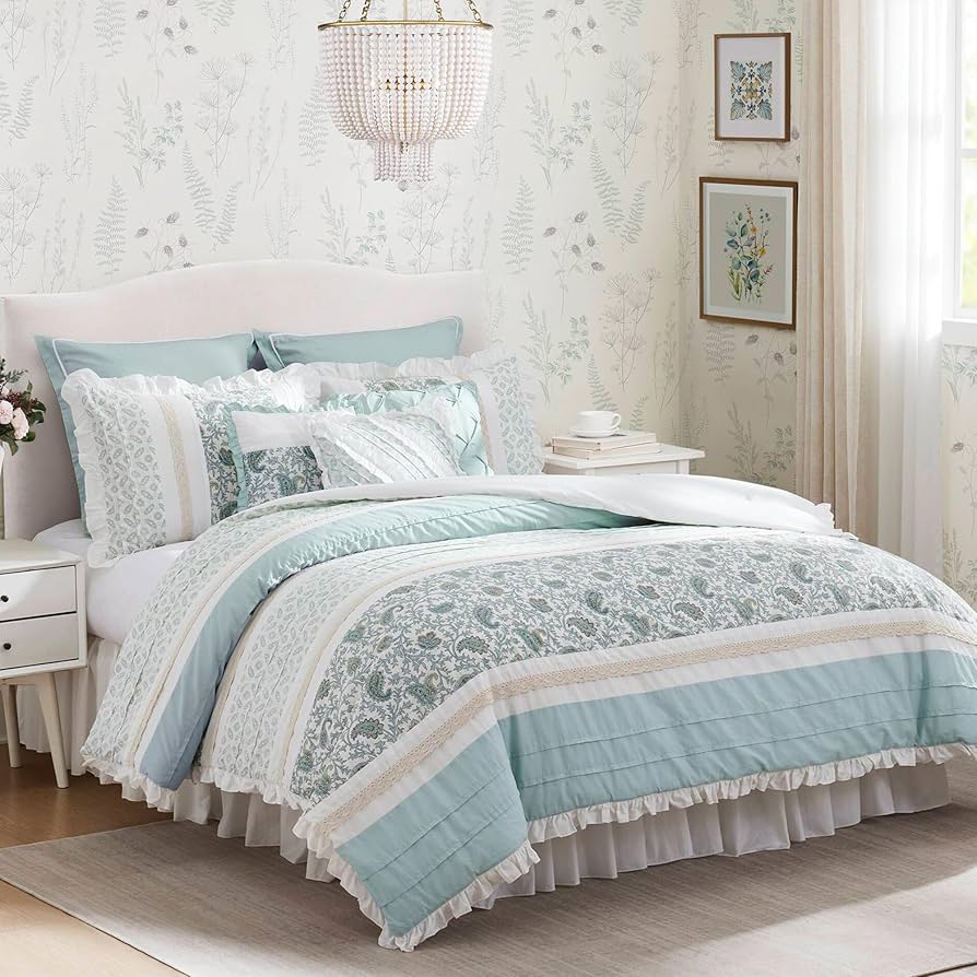 Madison Park Dawn 綿180TC 掛け布団等9点セット 3サイズ Madison Park Dawn 綿180TC 掛け布団等9点セット 3サイズ